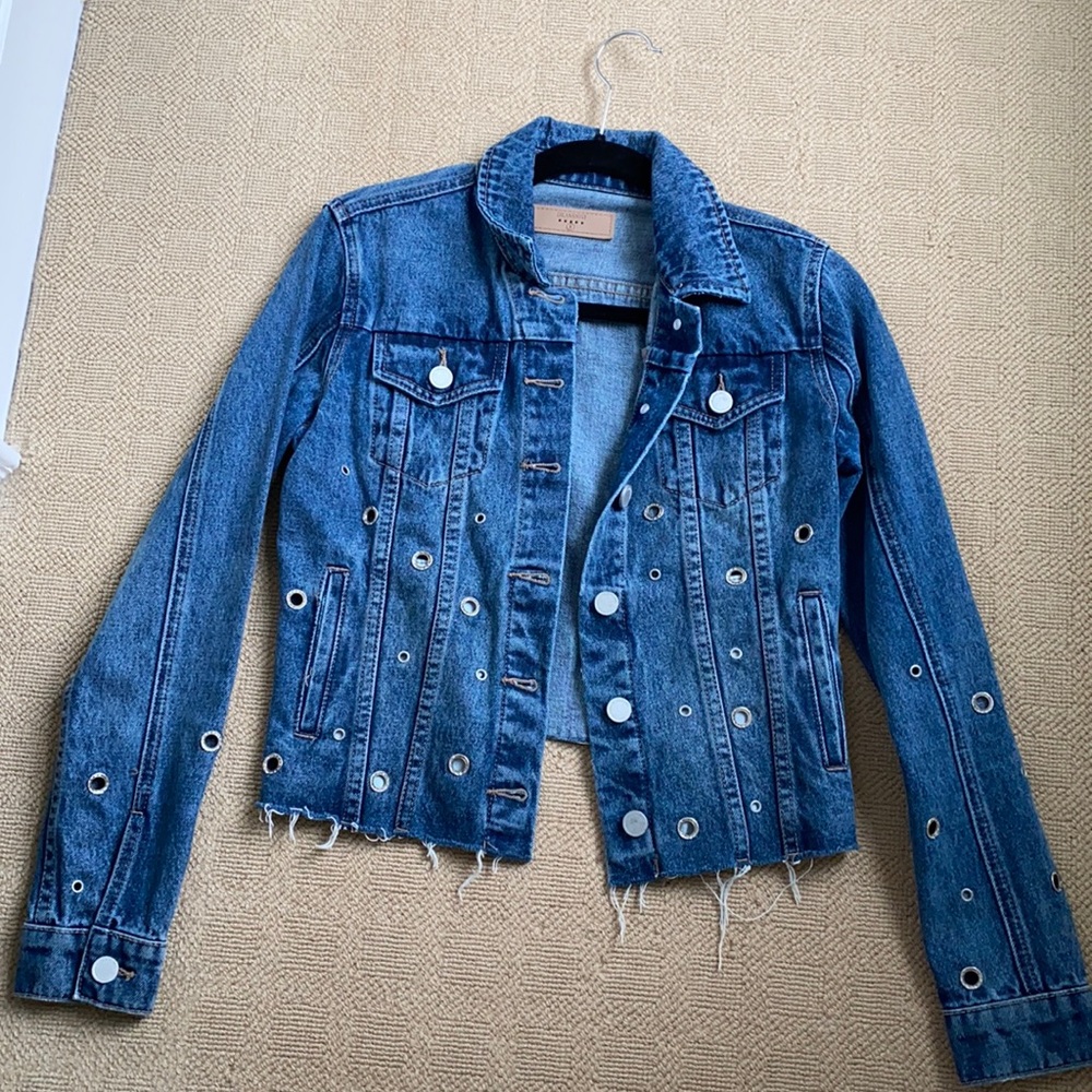 Blank Nyc Denim Jacket cropped Small NWOT